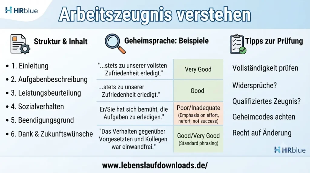 arbeitszeugnis verstehen