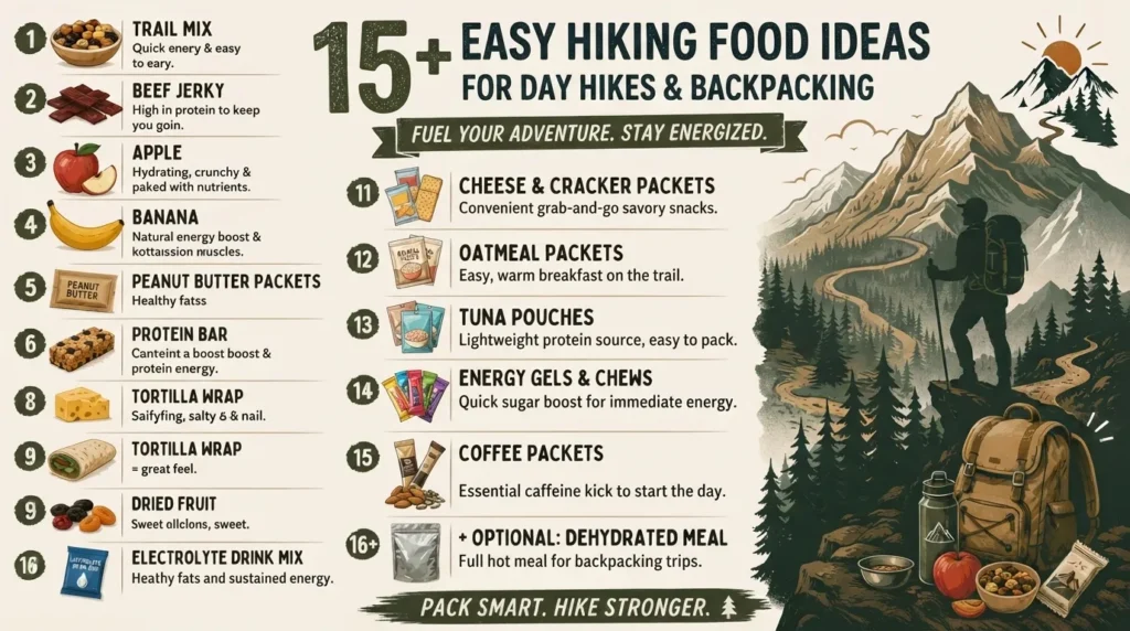 easy hiking food ideas